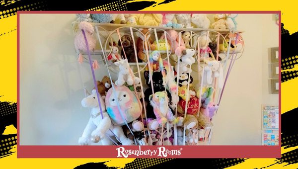 DIY stuffed animal storage