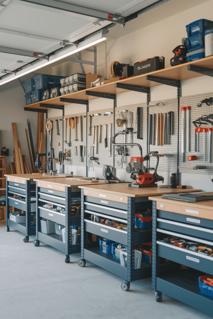 Garage Workshop Layouts Ideas: The Modular Workstation System