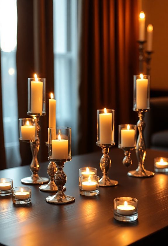 Valentine Decor Ideas: Romantic Candle Lighting