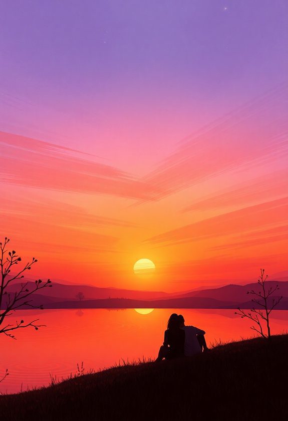  Valentine's Day Painting Ideas: Romantic Sunset Painting