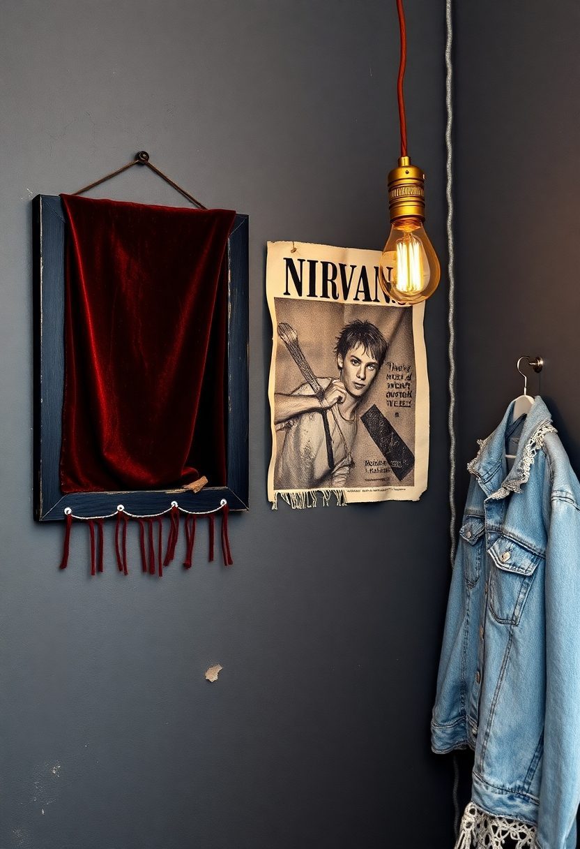 Grunge Room Decor Ideas: Grunge Chic Wall Decor