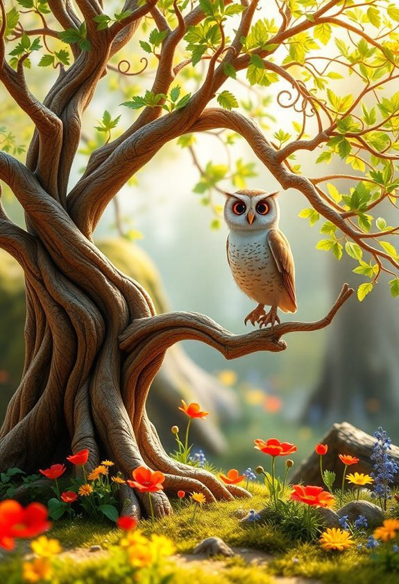 Tree Wall Painting Ideas: Whimsical Woodland Scenes