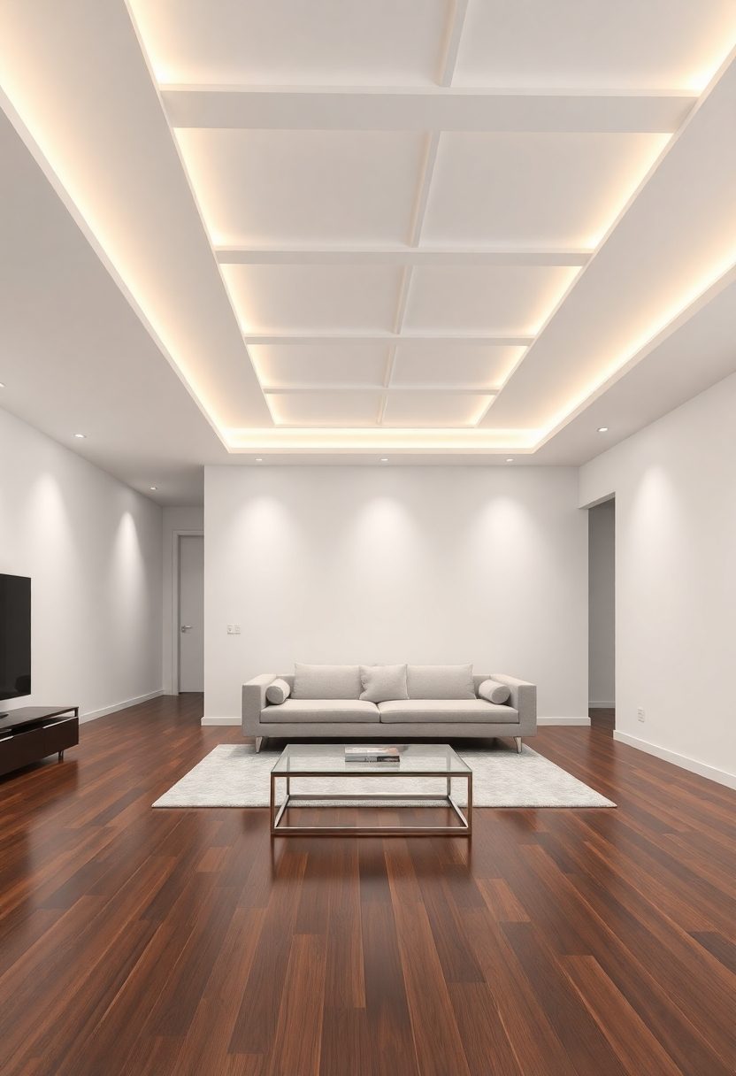 Genius 2-Fan False Ceiling Design Ideas: Sleek Contemporary False Ceiling Designs