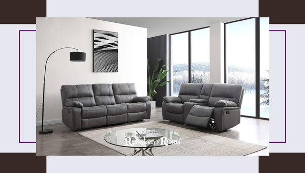 Betsy Furniture Microfiber Power Reclining Couch Sofa