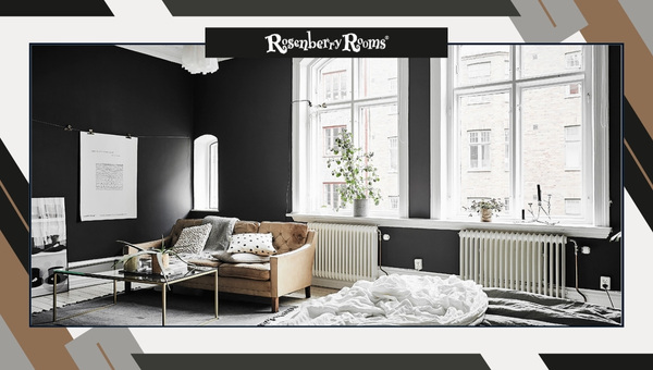 Black-and-White Scandinavian Style Bedroom