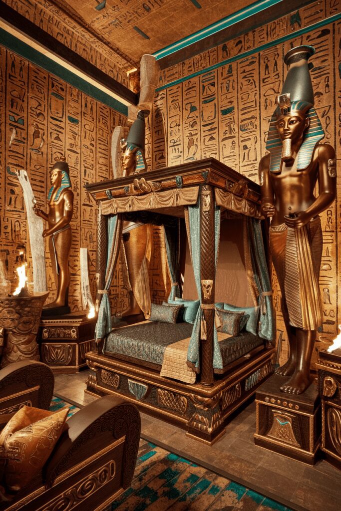 20+ Fantasy Rooms Ideas - Transform Your Space into Magic 20 Fantasy Rooms Ideas: Egyptian Pharaoh’s Chamber