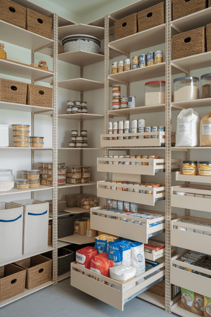 Food Storage Room Ideas: Modular Shelving for Versatile Storage Needs Food Storage Room Ideas