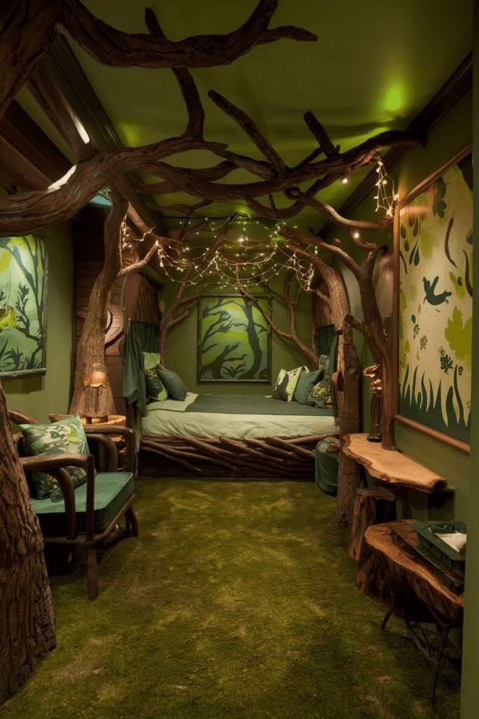 20+ Fantasy Rooms Ideas - Transform Your Space into Magic 19 Fantasy Rooms Ideas: Forest Elf Sanctuary