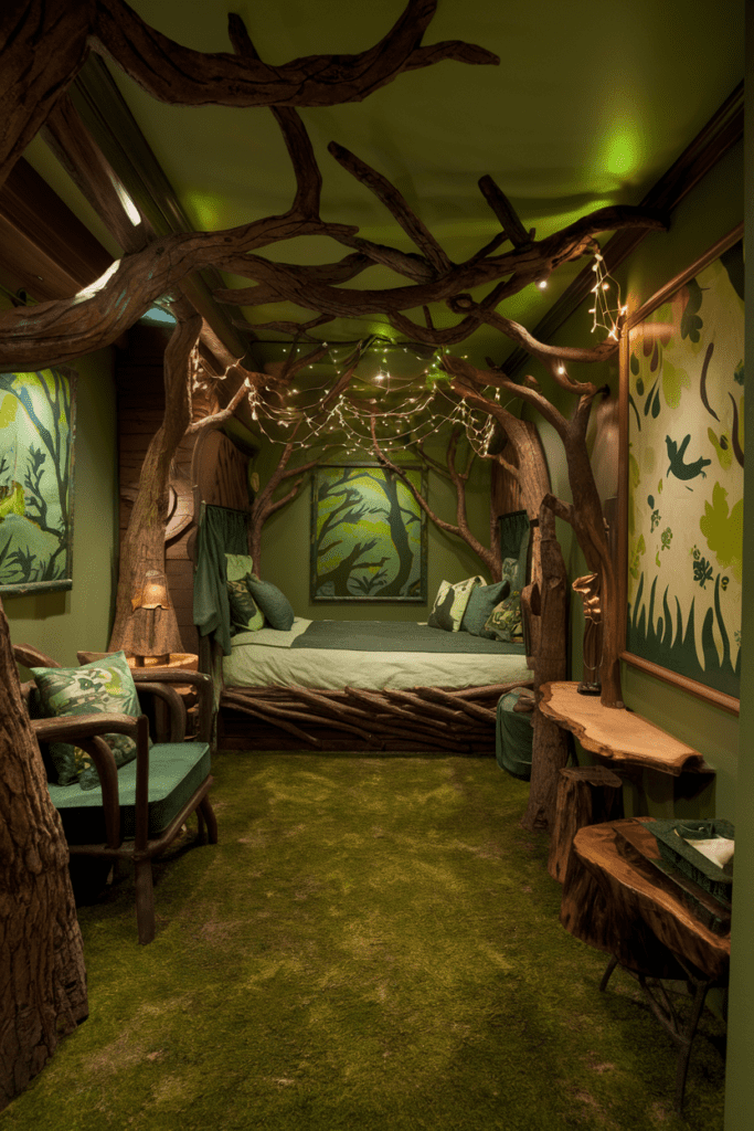 Fantasy Rooms Ideas: Forest Elf Sanctuary