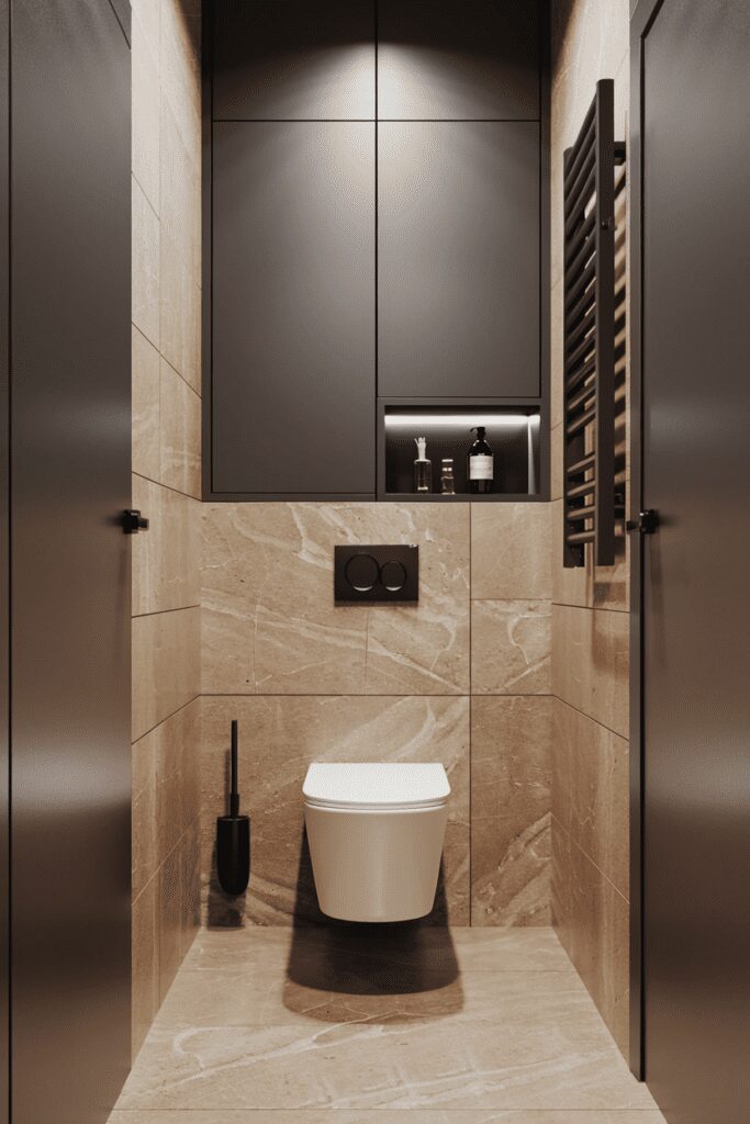 15+ Small Bathroom Interior Ideas - Transform Tiny Spaces Now! 12 Small Bathroom Interior Ideas: Use a Floating Toilet for Modern Appeal