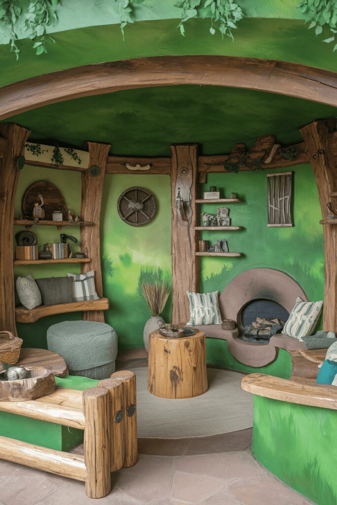 20+ Fantasy Rooms Ideas - Transform Your Space into Magic 16 Fantasy Rooms Ideas: Hobbiton-Inspired Hobbit Hole
