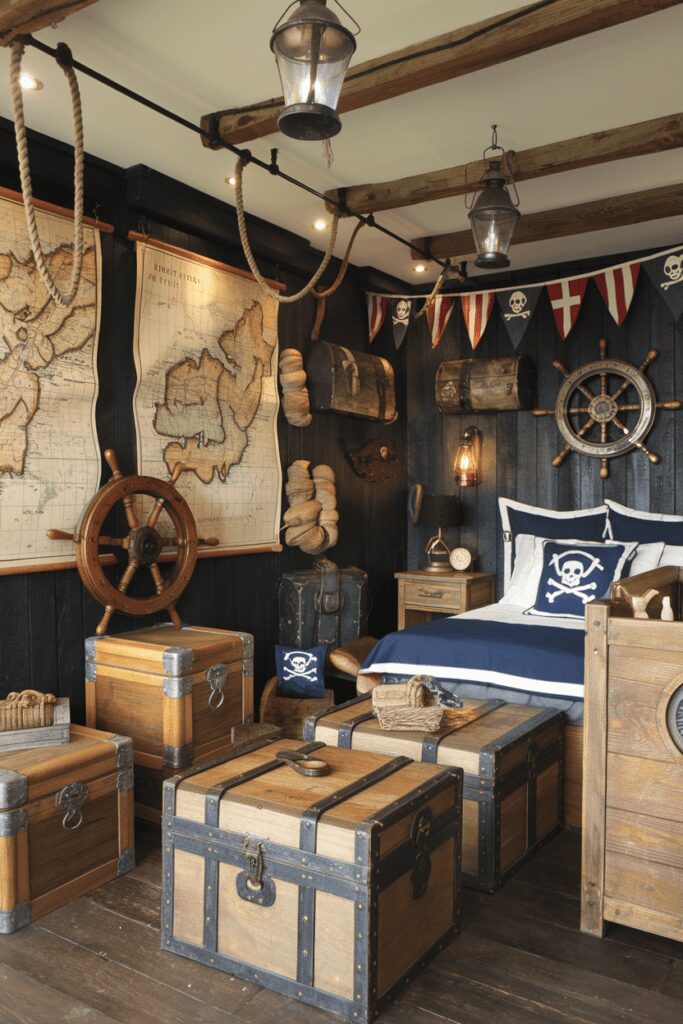 20+ Fantasy Rooms Ideas - Transform Your Space into Magic 15 Fantasy Rooms Ideas: Pirate’s Hideaway