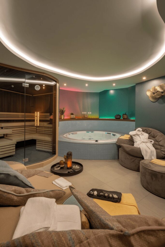 25+ Basement Room Ideas - Transform Your Space with Style! 19 Basement Room Ideas: Luxury Spa Retreat