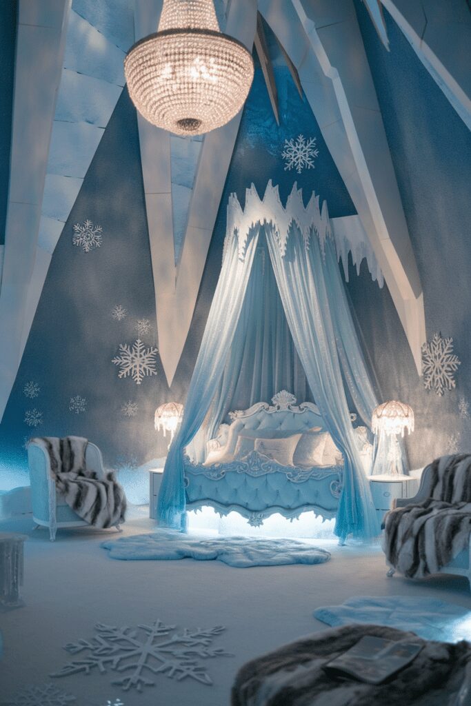 20+ Fantasy Rooms Ideas - Transform Your Space into Magic 14 Fantasy Rooms Ideas: Ice Queen’s Castle