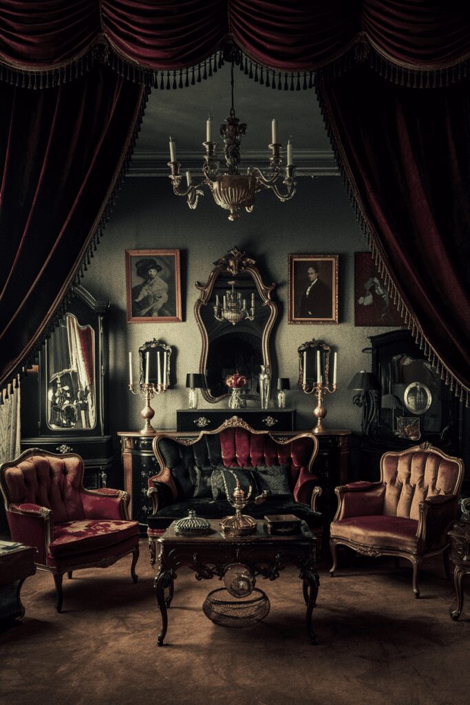 20+ Fantasy Rooms Ideas - Transform Your Space into Magic 11 Fantasy Rooms Ideas: Victorian Gothic Parlor