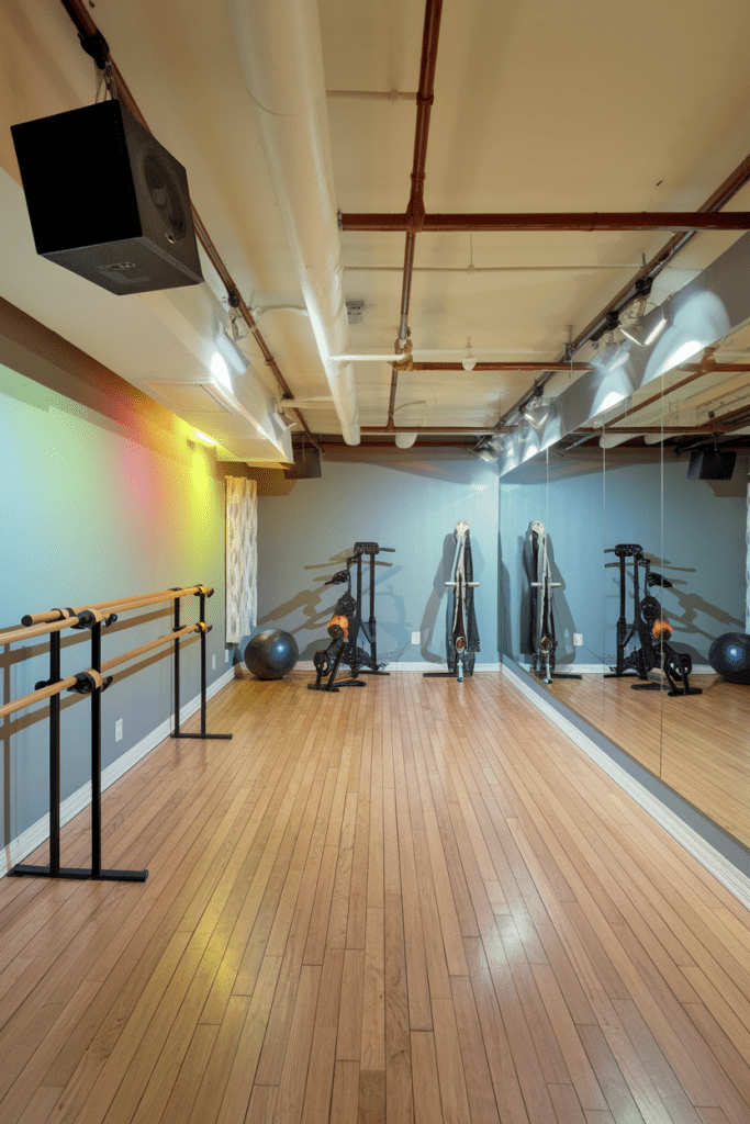 Dance and Fitness Room Basement Room Ideas