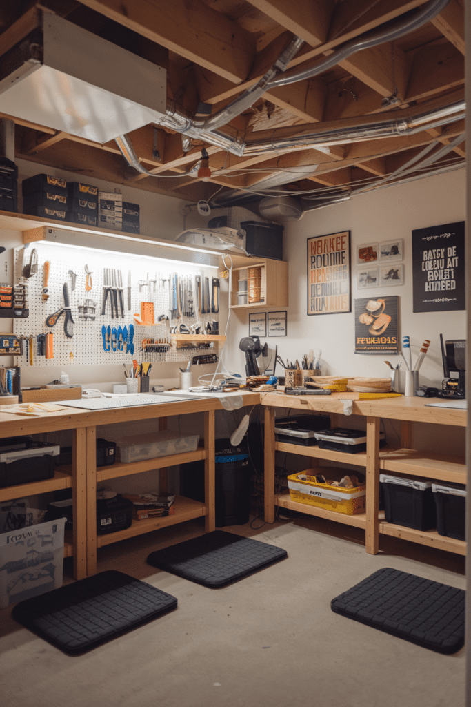 Basement Room Ideas: Hobby and Craft Workshop