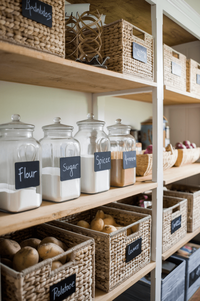 Food Storage Room Ideas: Chalkboard Labels for Stylish and Practical Organization