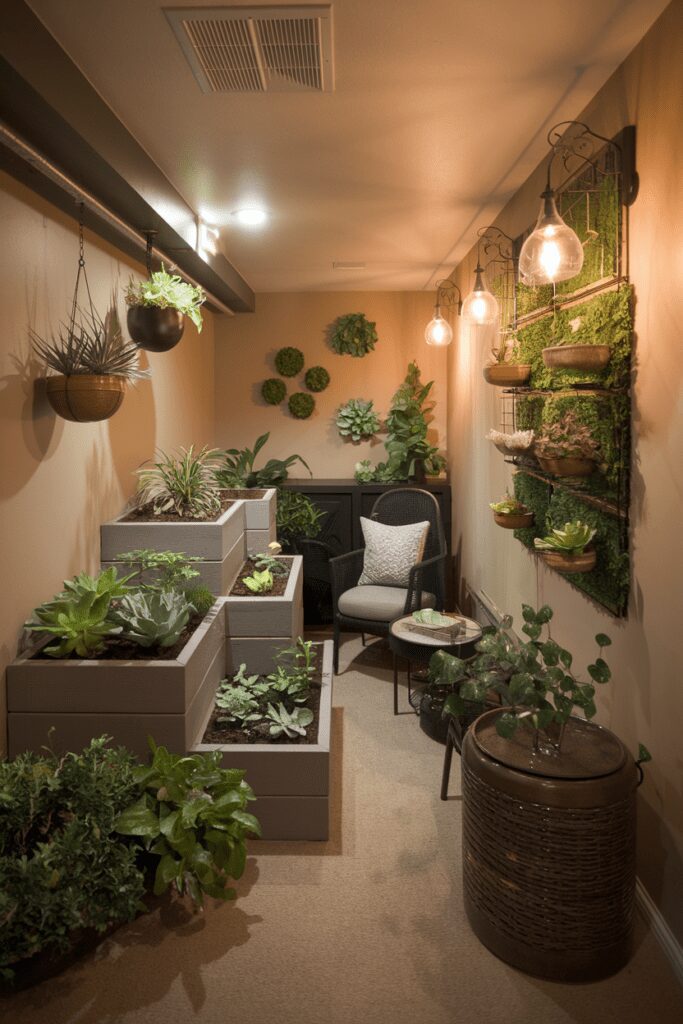 25+ Basement Room Ideas - Transform Your Space with Style! 12 Basement Room Ideas: Indoor Garden Oasis