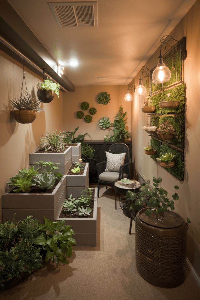 Basement Room Ideas: Indoor Garden Oasis