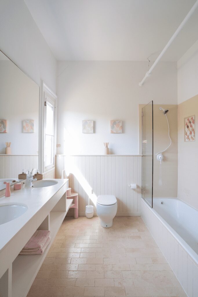 15+ Small Bathroom Interior Ideas - Transform Tiny Spaces Now! 1 Small Bathroom Interior Ideas: Use Light Colors to Create Spaciousness