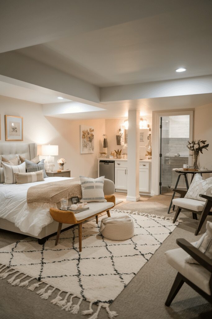 25+ Basement Room Ideas - Transform Your Space with Style! 10 Guest Suite Retreat Basement Room Ideas