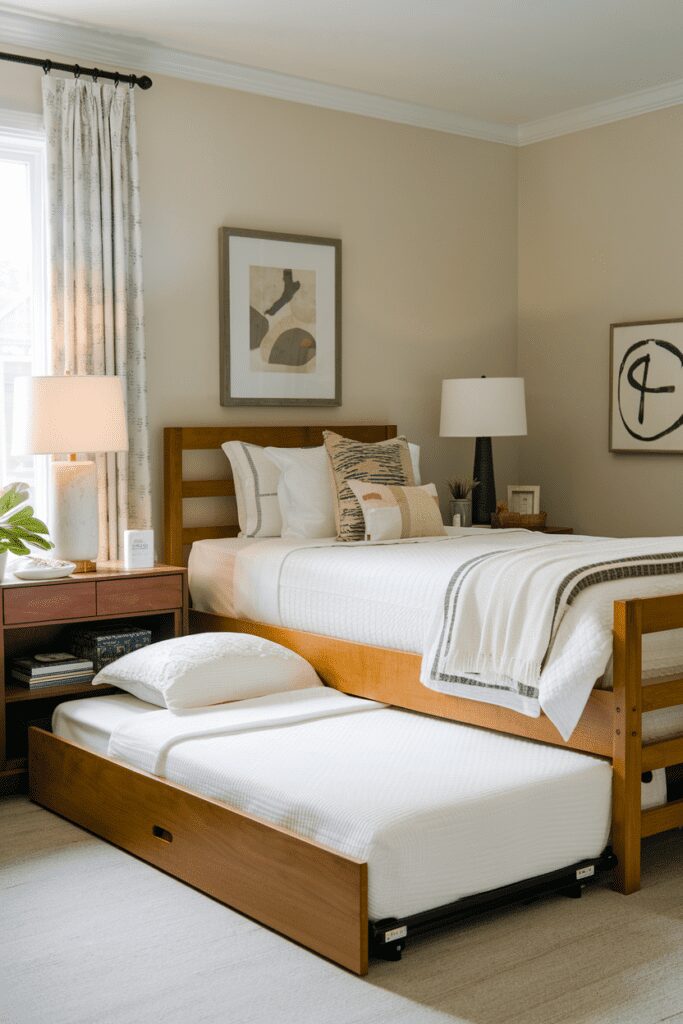 0019 3 a photo of a main bed with a trundle bed aC1Khx44SNKiDn4nEm6xEA k41wd1NlQx6XLUJV3pCgWA 1