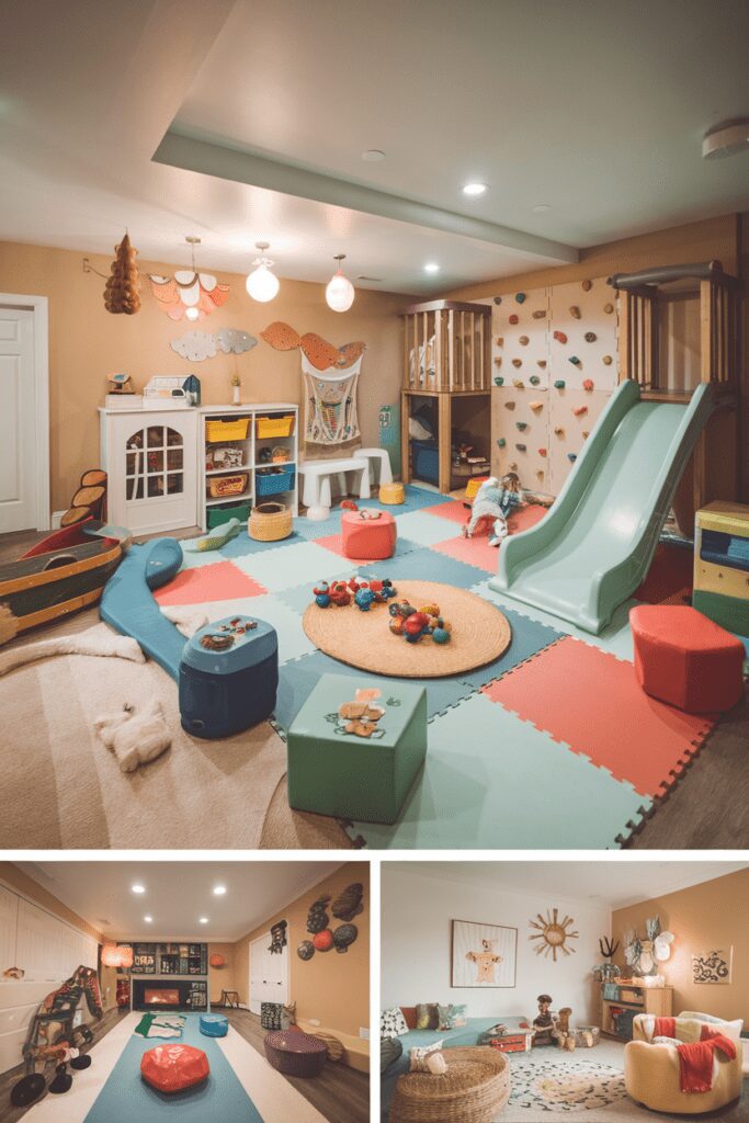 25+ Basement Room Ideas - Transform Your Space with Style! 8 Basement Room Ideas: Kids' Playroom Wonderland