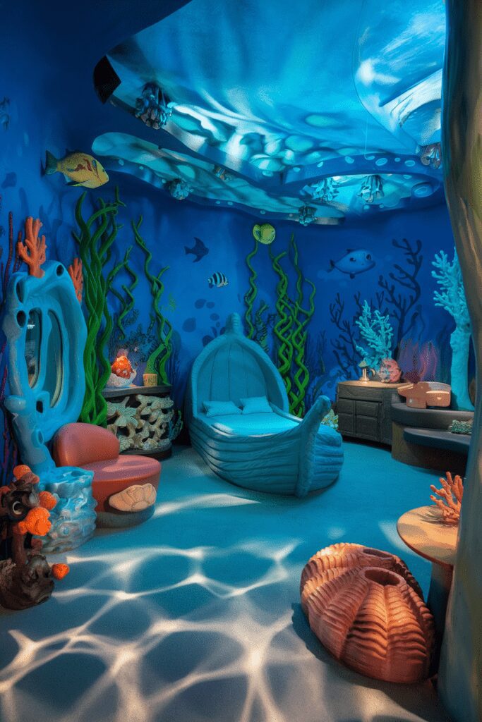 20+ Fantasy Rooms Ideas - Transform Your Space into Magic 3 Fantasy Rooms Ideas: Underwater Fantasy Room