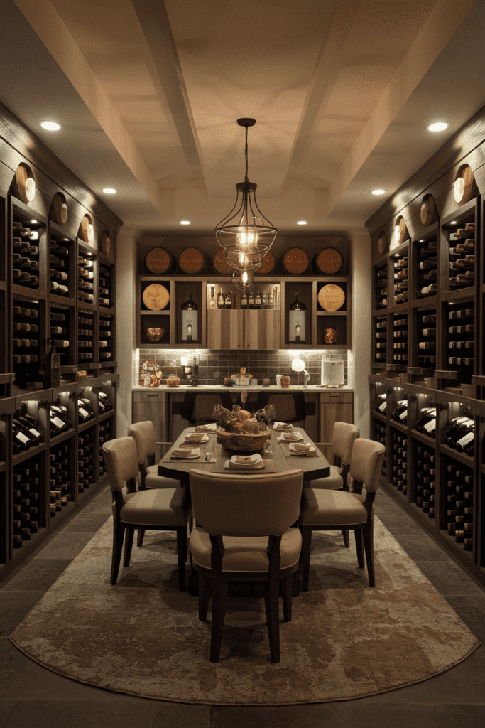 Basement Room Ideas: Wine Cellar and Tasting Room