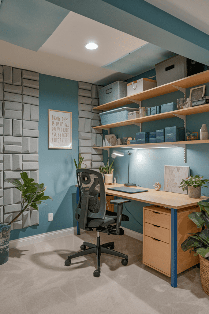 Basement Room Ideas: Home Office Escape