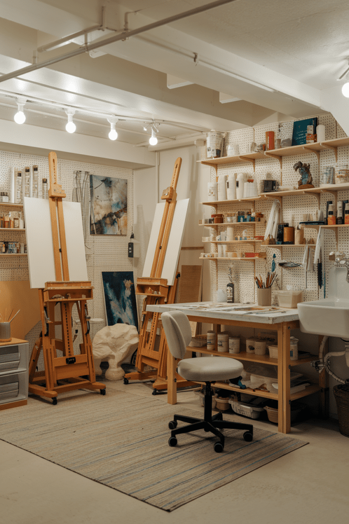 Basement Room Ideas: Art Studio Sanctuary