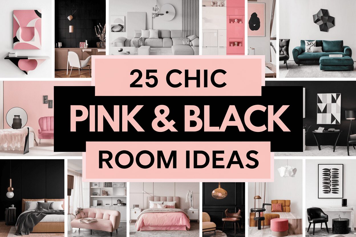 Pink & Black Room Ideas