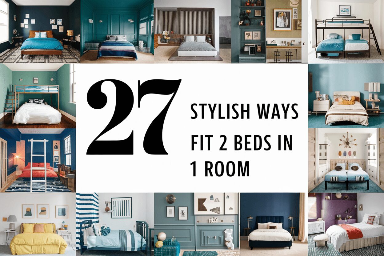 Stylish Ways to Fit 2 Beds in 1 Room