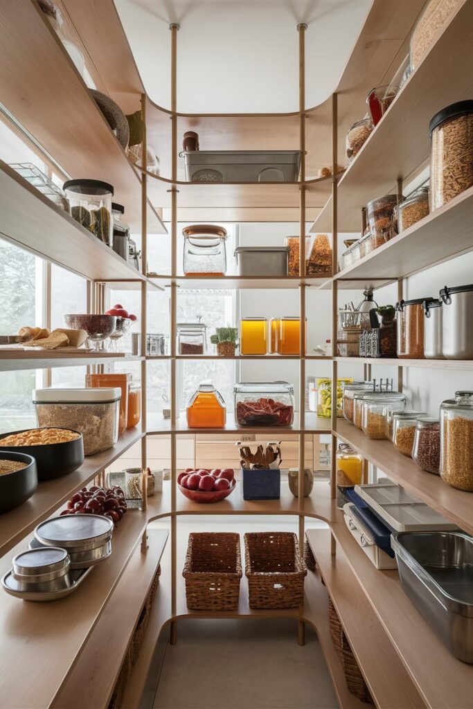 Food Storage Room Ideas: Open Shelving for Easy Access and Visibility