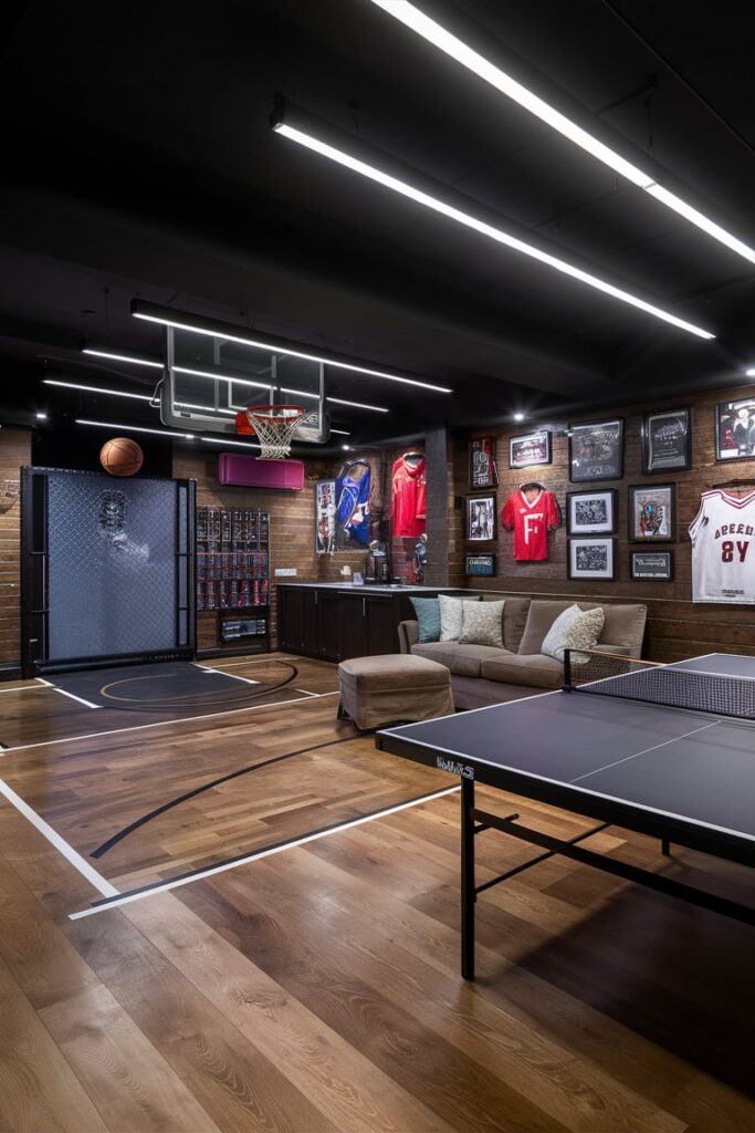 Basement Room Ideas: Indoor Sports Court