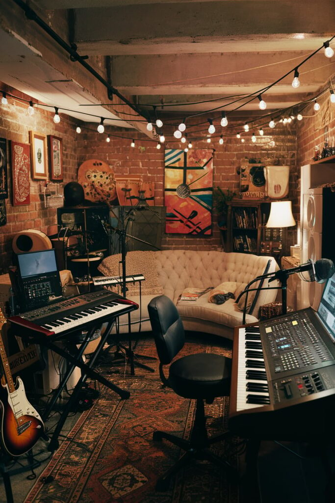 Basement Room Ideas: Recording Studio for Creatives