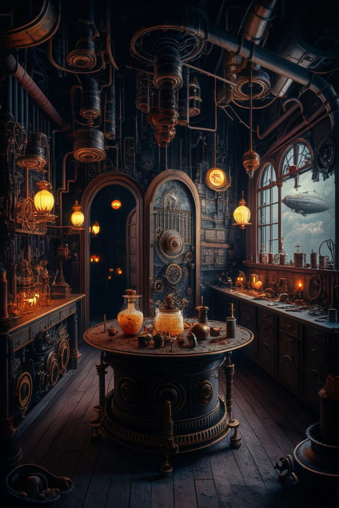 Fantasy Rooms Ideas: Steampunk Laboratory