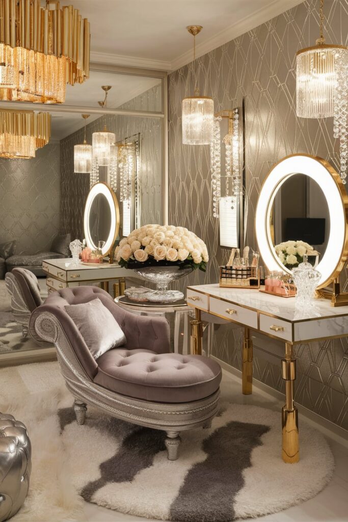 Dream Rooms Ideas: Glamorous Hollywood Vanity