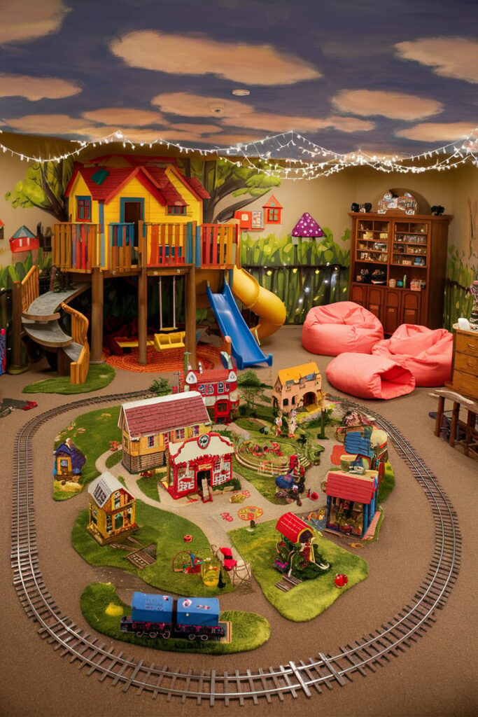 Basement Room Ideas: Kids' Playroom Wonderland