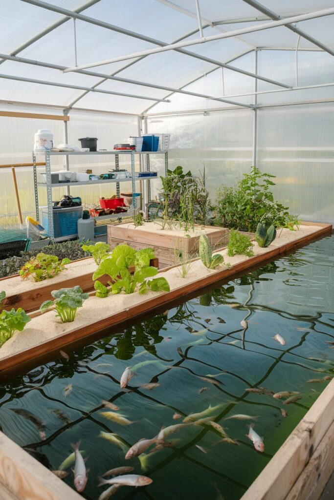 Greenhouse Interior Ideas: Aquaponics System for Sustainable Growing