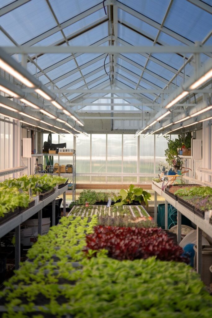 Greenhouse Interior Ideas: Solar-Powered LED Lighting for Sustainability