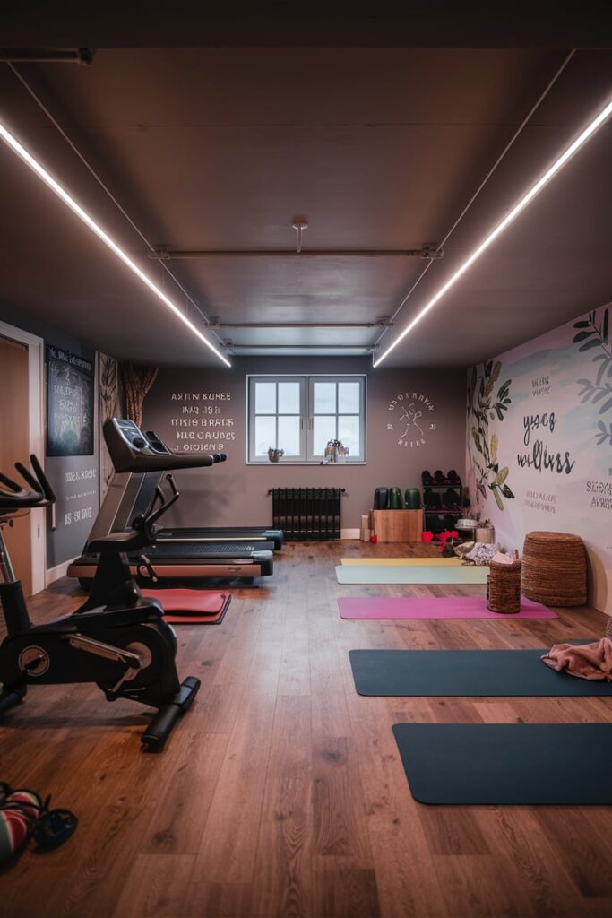 Basement Room Ideas: Fitness and Wellness Studio