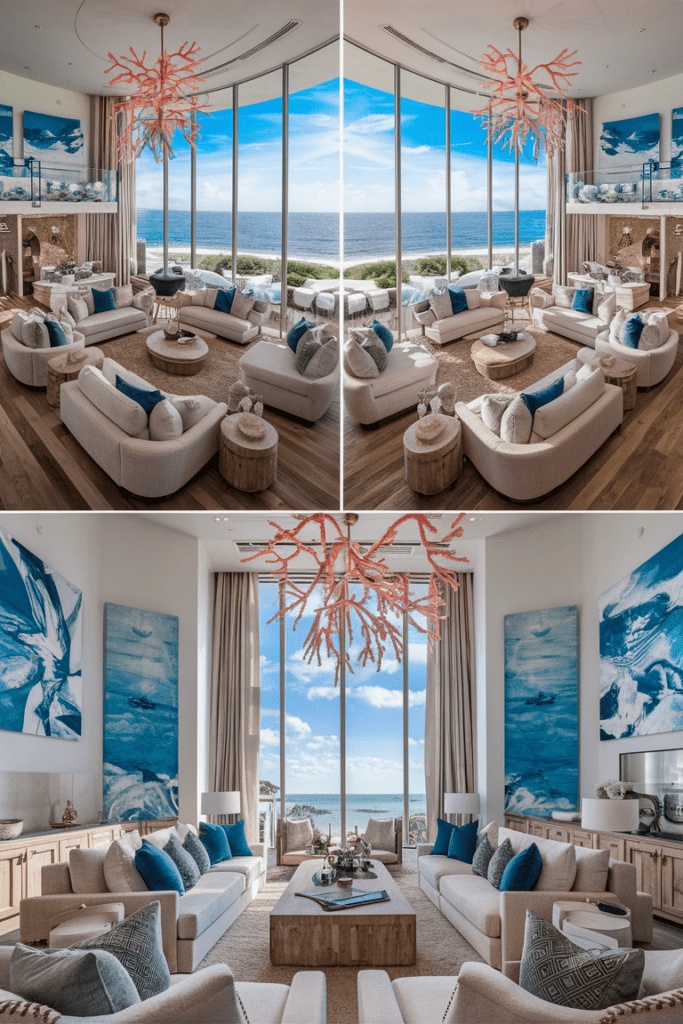 80s Luxury Interior Ideas: Coastal Luxury with Oceanic Inspiration