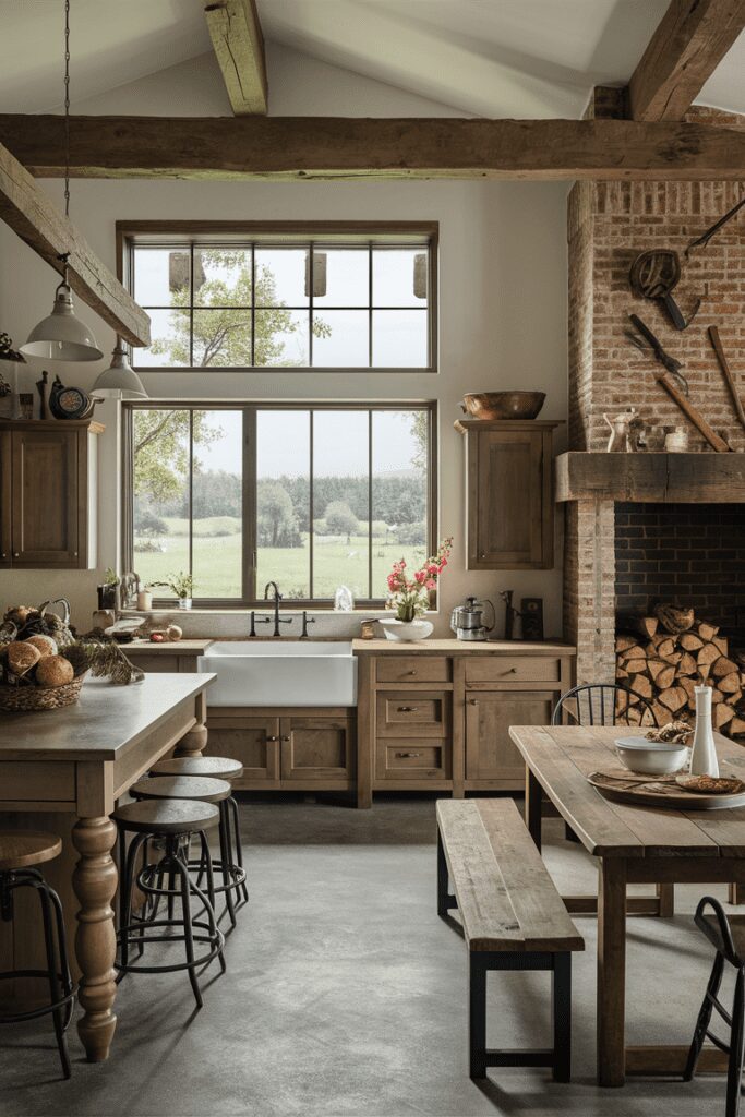 20+ Dream Rooms Ideas - Elevate Your Space with Creativity 8 Dream Rooms Ideas: Rustic Farmhouse Kitchen