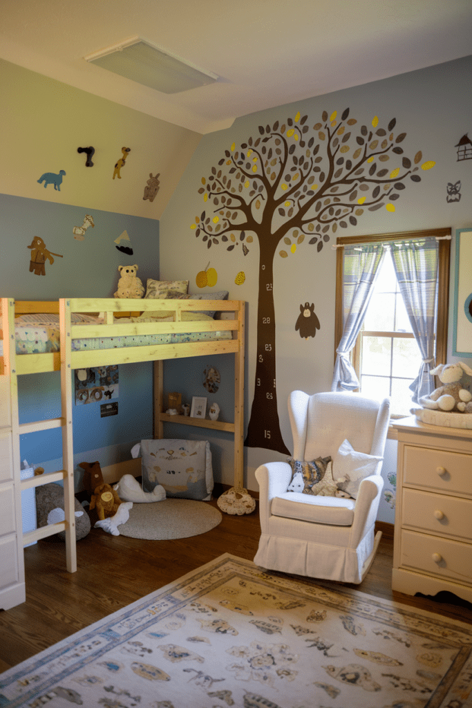 Cabin Nursery for Family Getaways Tiny Cabins Interior Ideas