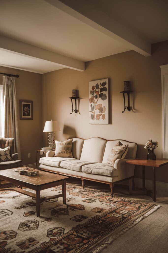 15+ Cozy Traditional Living Room Ideas | Inspiring Designs 14 Cozy Traditional Living Room Ideas: Farmhouse Charm with Simple Accents