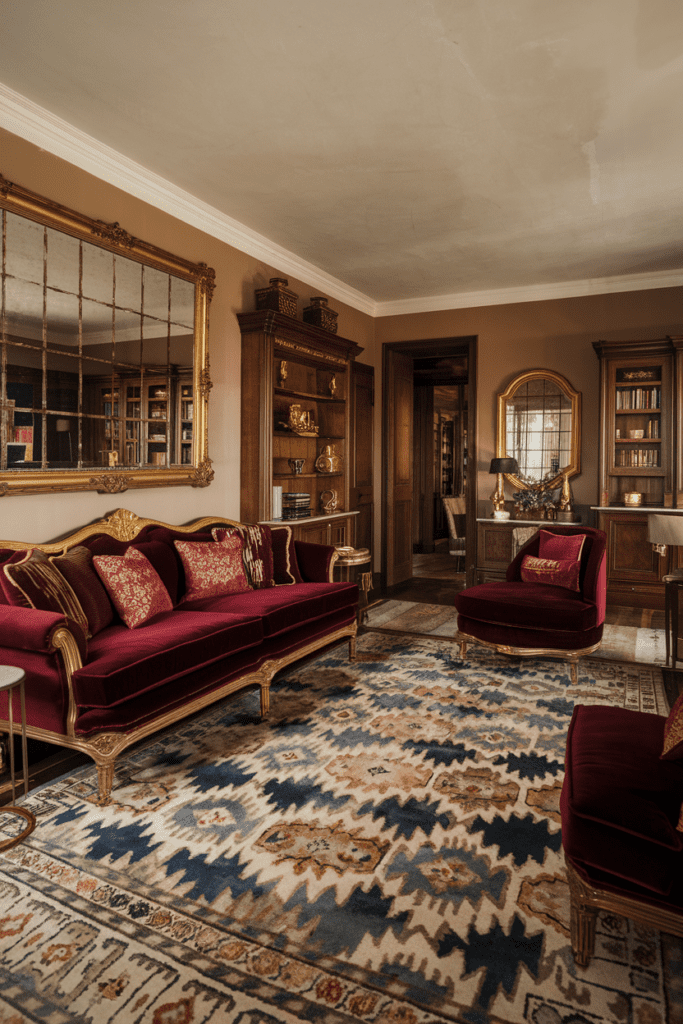 Cozy Traditional Living Room Ideas: Rich Velvet Textures for Luxury