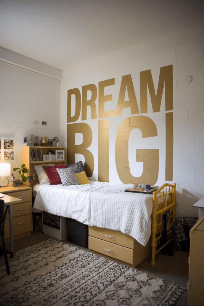 Luxury Dorm Ideas: Gold Accents for Timeless Sophistication