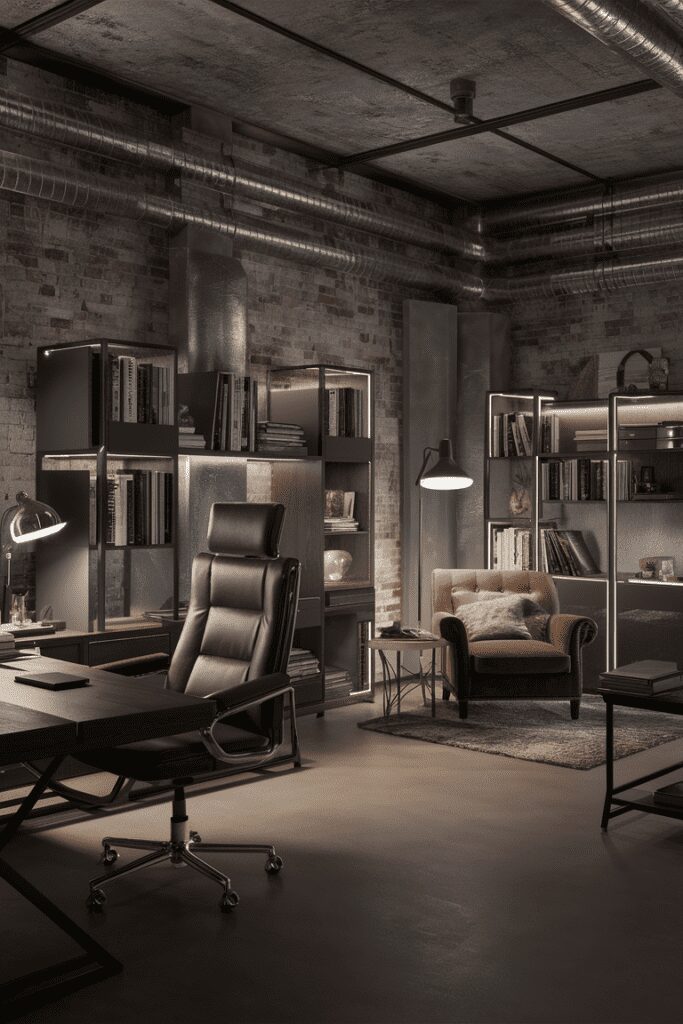 20+ Dream Rooms Ideas - Elevate Your Space with Creativity 23 Dream Rooms Ideas: Industrial Home Office